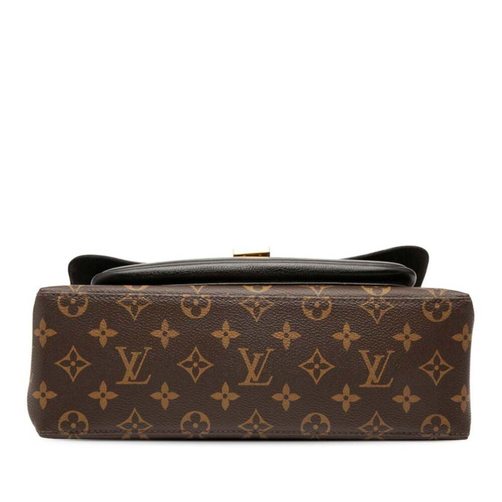 LOUIS VUITTON Black Monogram Leather Shoulder Bag - Picture 3 of 6